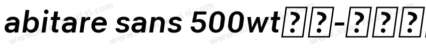 abitare sans 500wt字体字体转换